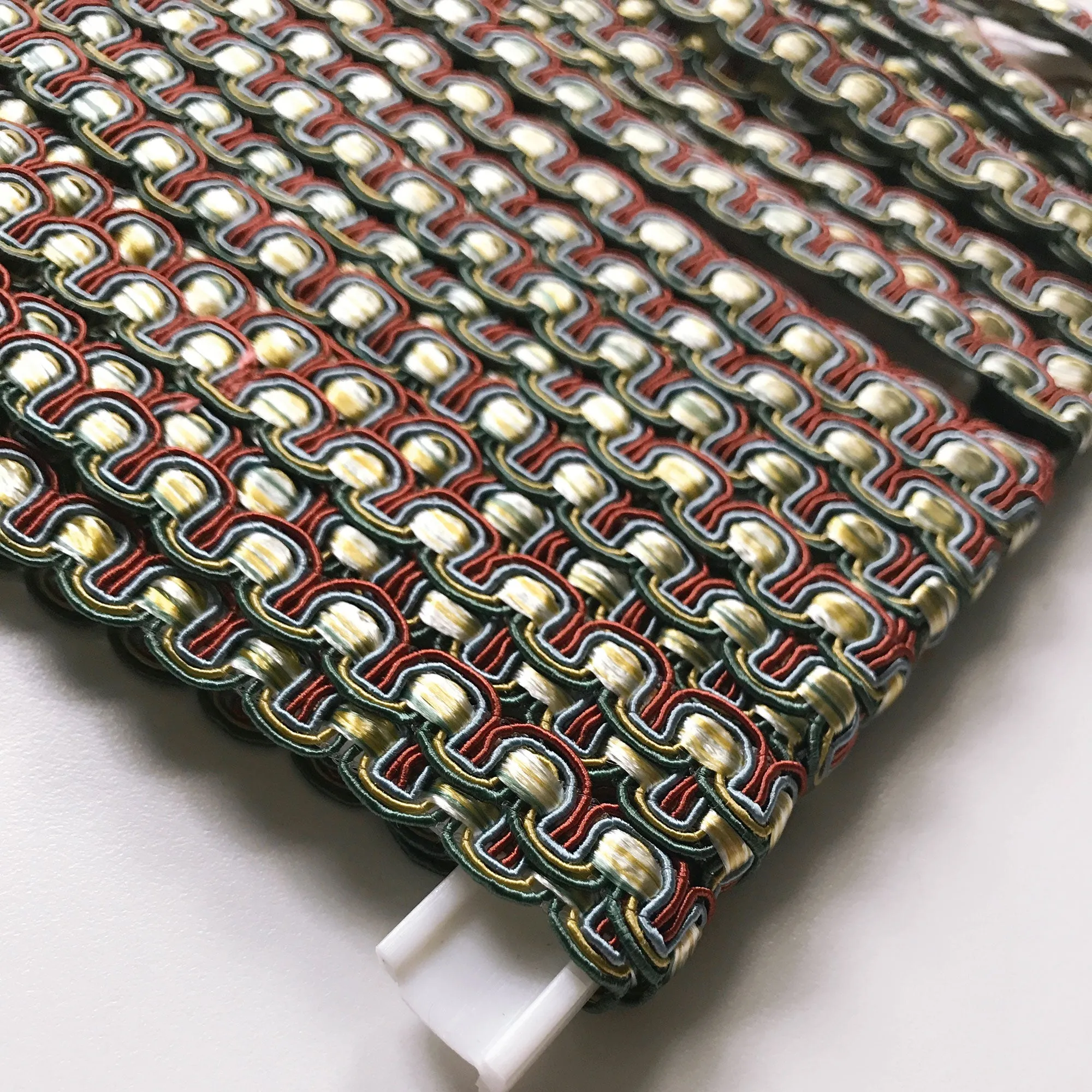 Red and Emerald Green High Quality Decorative Gimp Trim by the yard