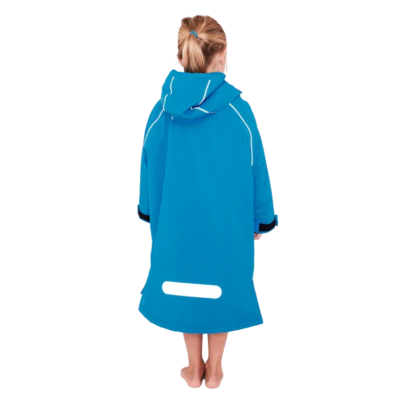 Red Original Change Kids Poncho Half-Zip Long Sleeve - Marine