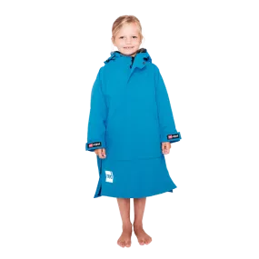 Red Original Change Kids Poncho Half-Zip Long Sleeve - Marine