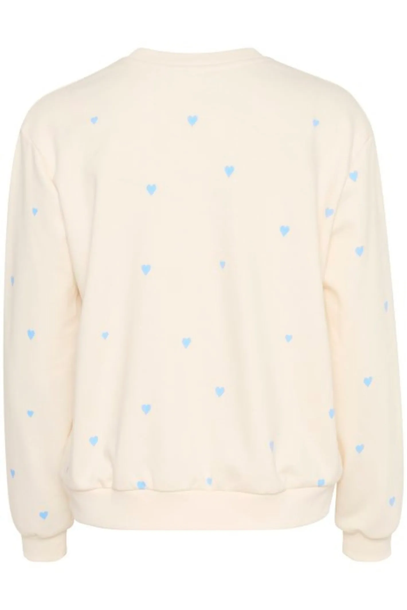 Saint Tropez 30513176 DagnaSZ Cream Jumper with Blue Hearts