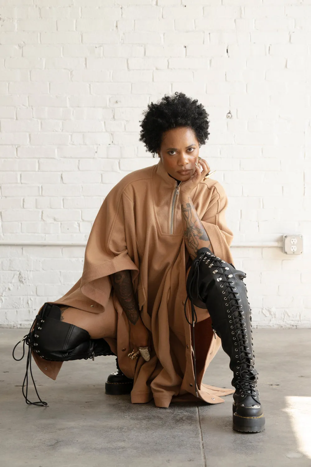 Signature Wool Poncho