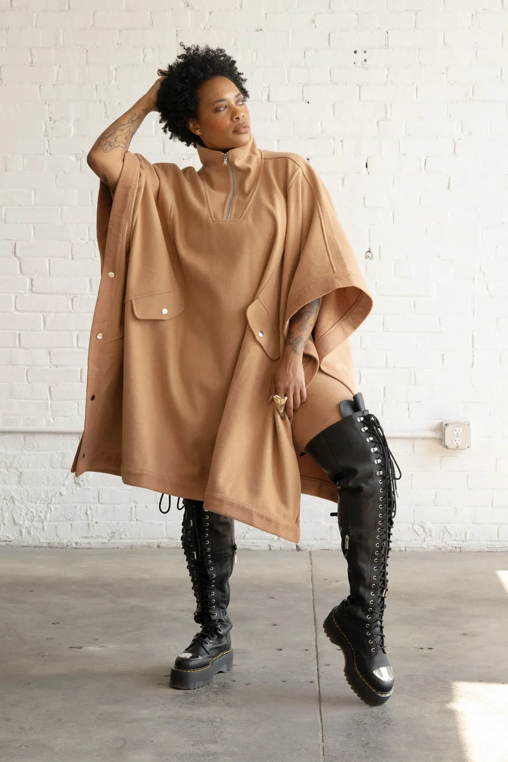 Signature Wool Poncho