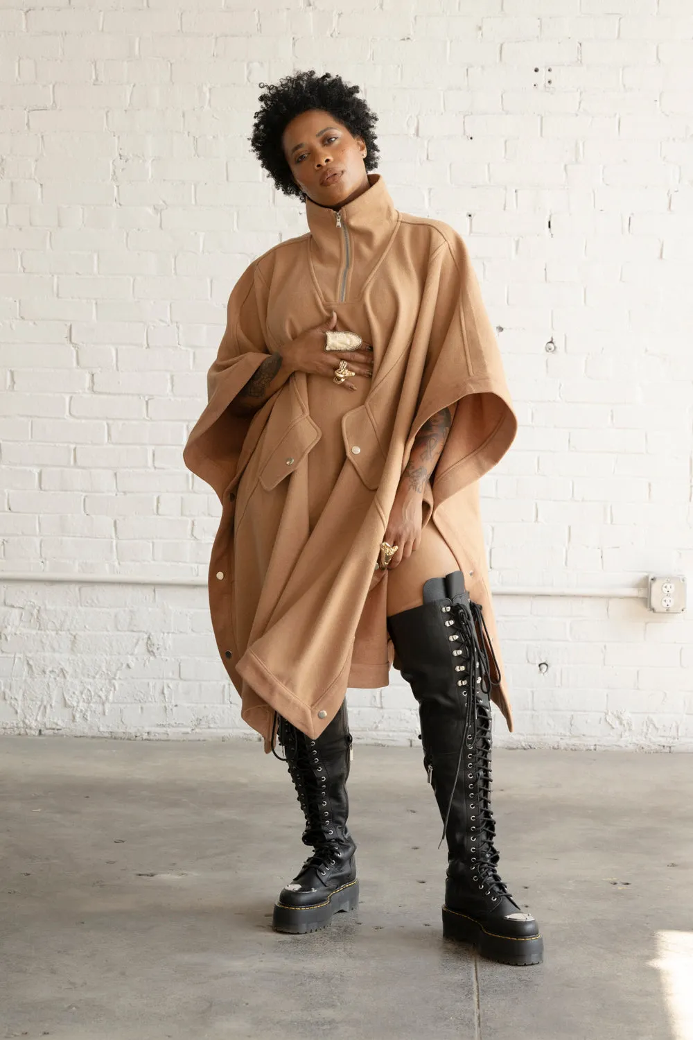 Signature Wool Poncho