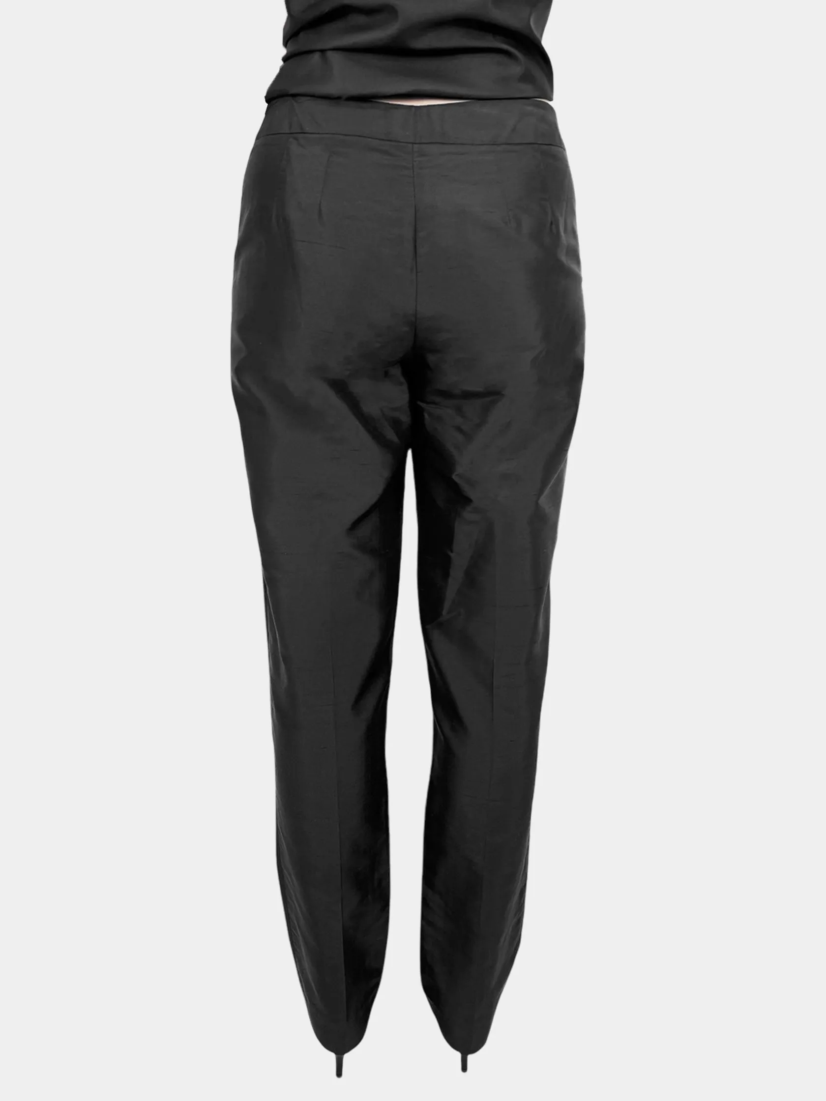 Silk Button-Up 2-Piece Set - Size 4