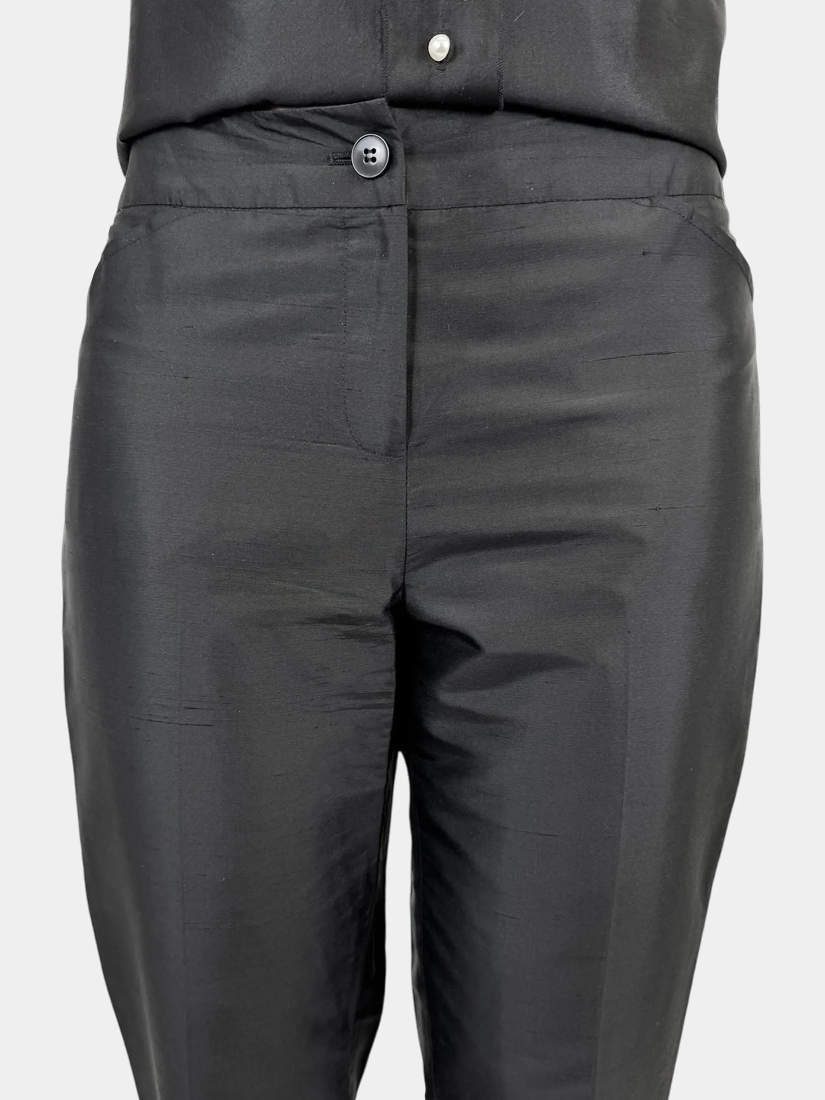 Silk Button-Up 2-Piece Set - Size 4