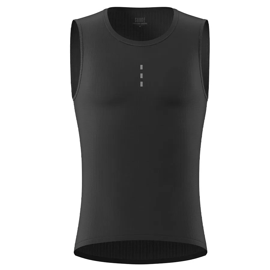 Souke Sports Men's Quick Dry Sleeveless Cycling Base Layer- CS1100 - Black