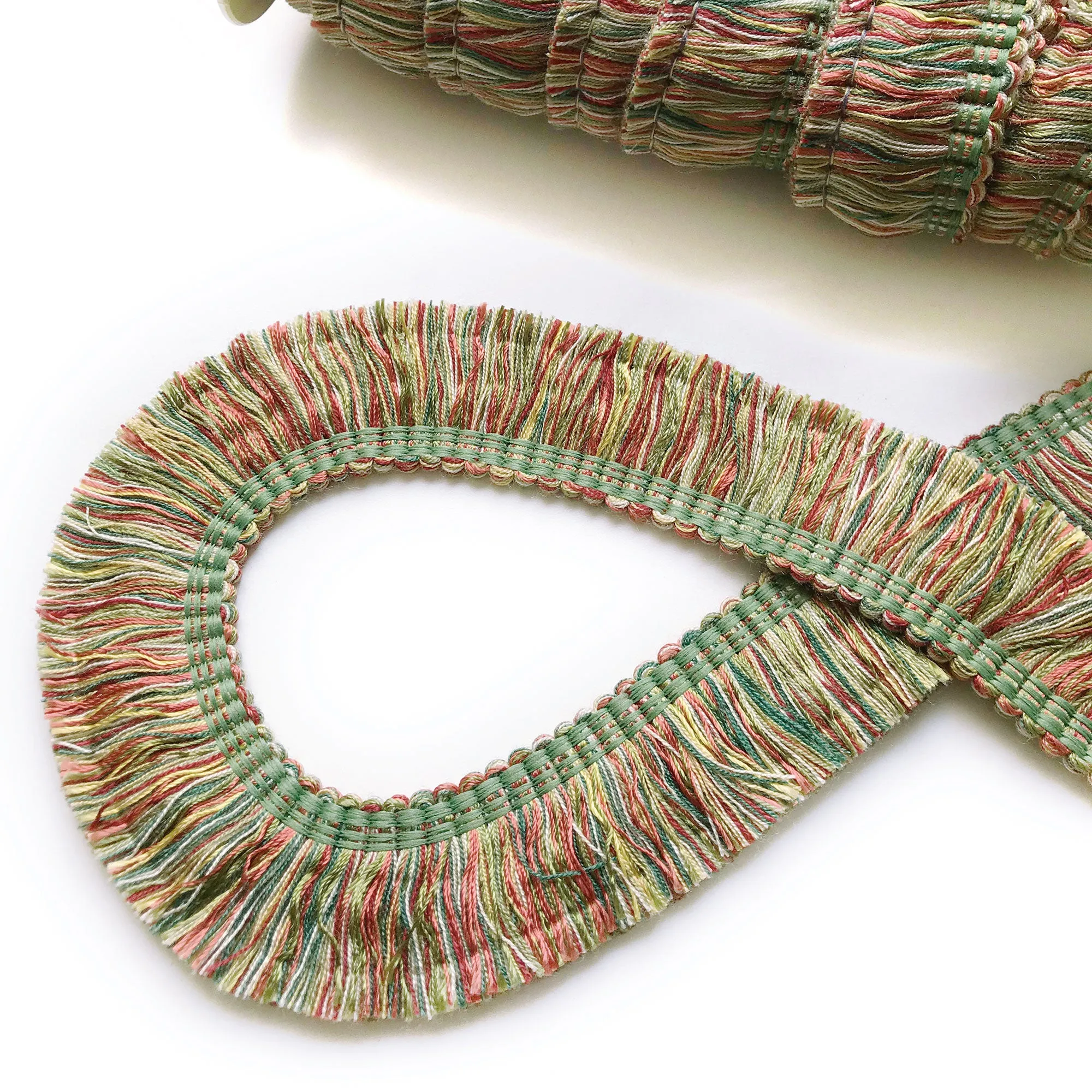 Spring Toned High Quality Decorative Brush Fringe Trim by the yard