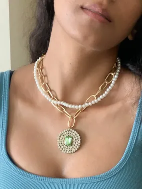 Statement Layered Necklace - Set of 2