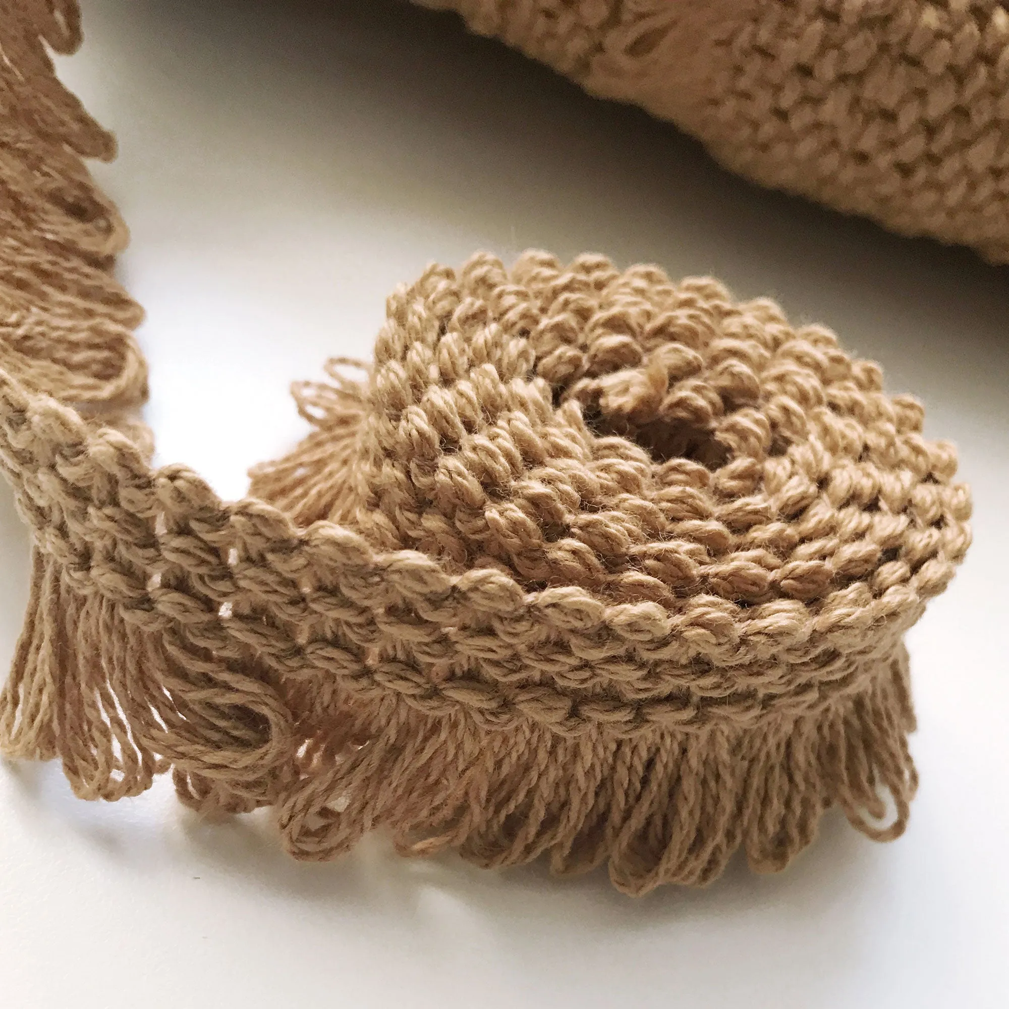 Tan High Quality Decorative Loop Trim by the yard