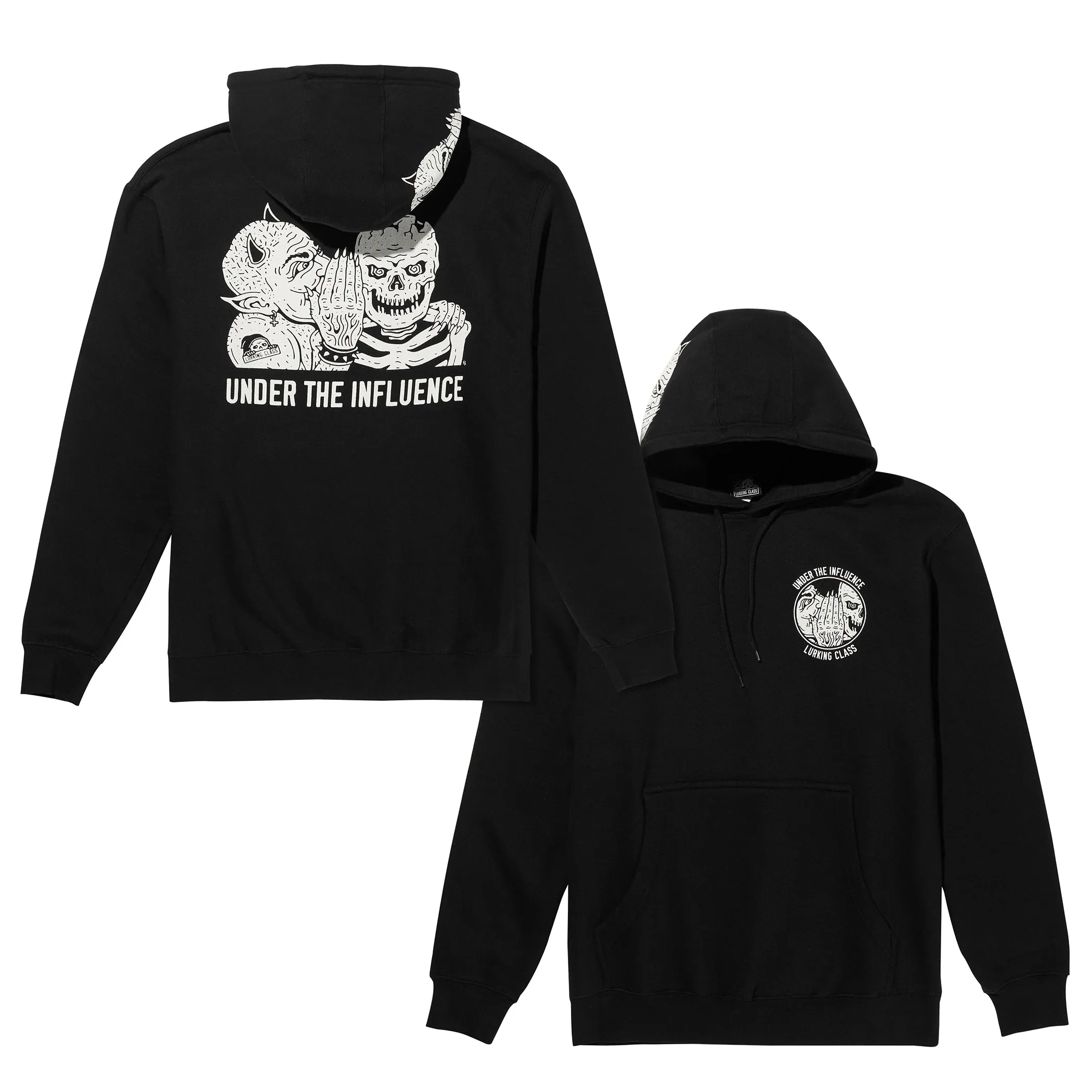Under The Influence Pullover Hoodie - Black