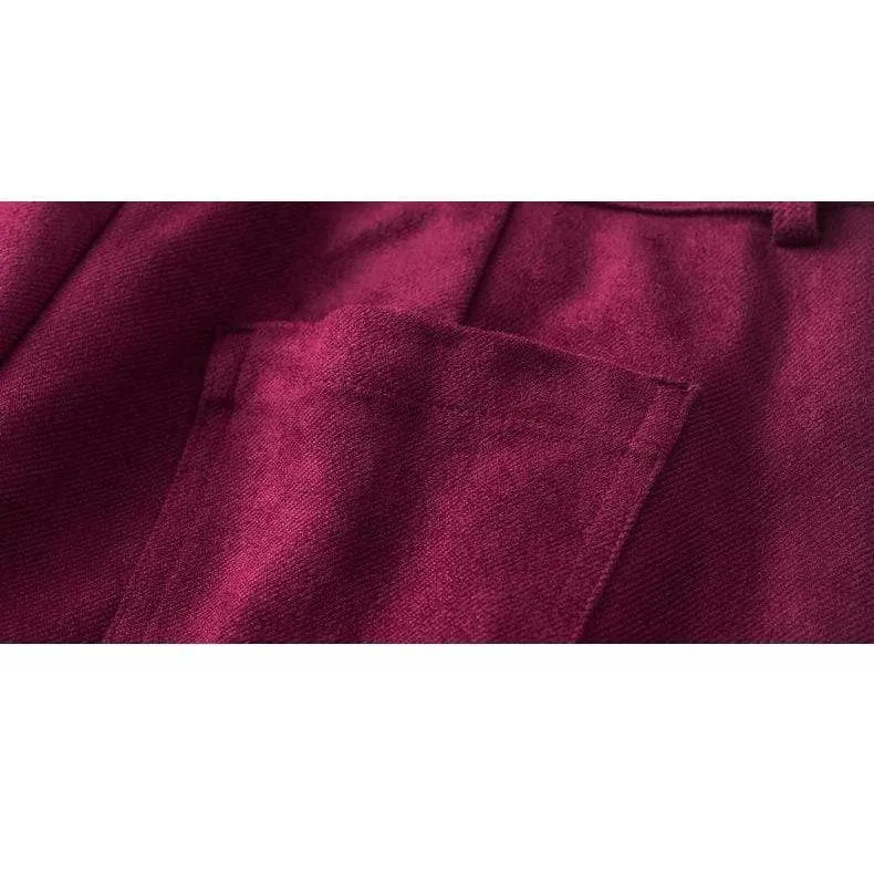 VELVET HIGH WAIST PANTS