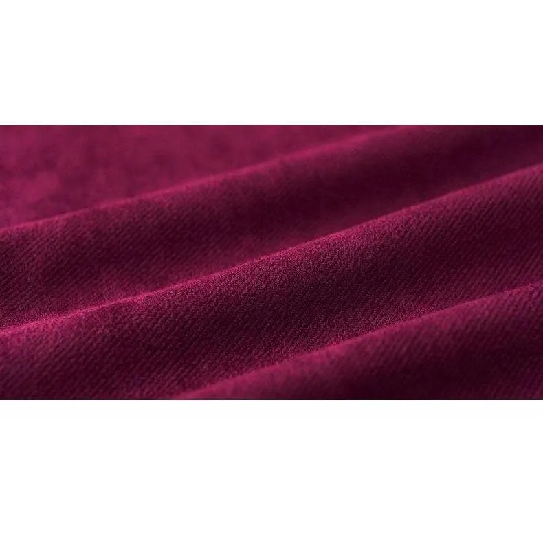 VELVET HIGH WAIST PANTS