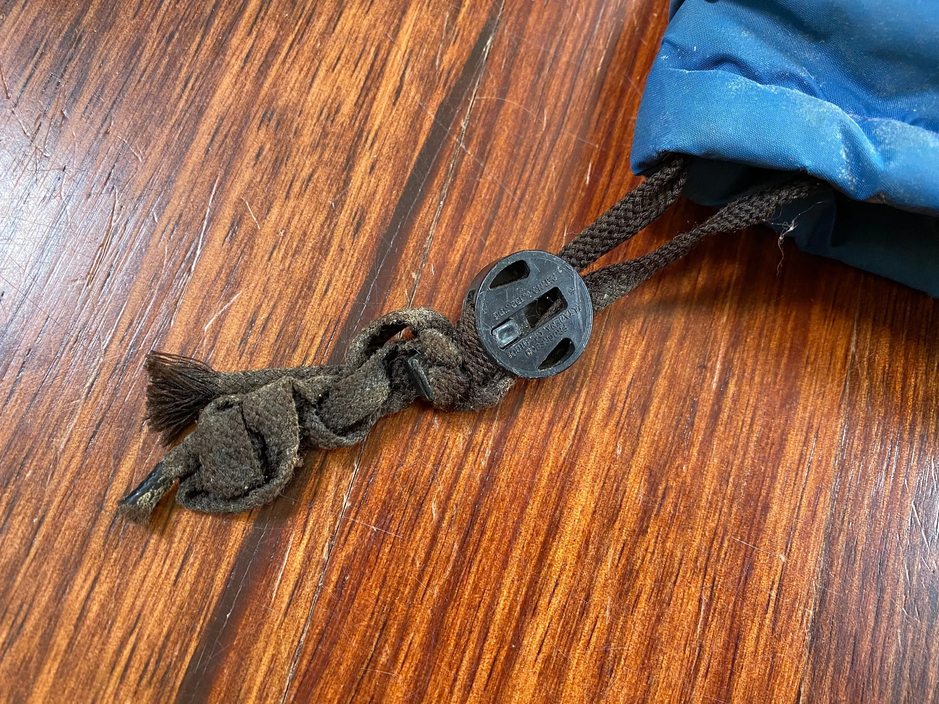 Vintage 1979 Down Peak Goose Down Blue Puffer Coat
