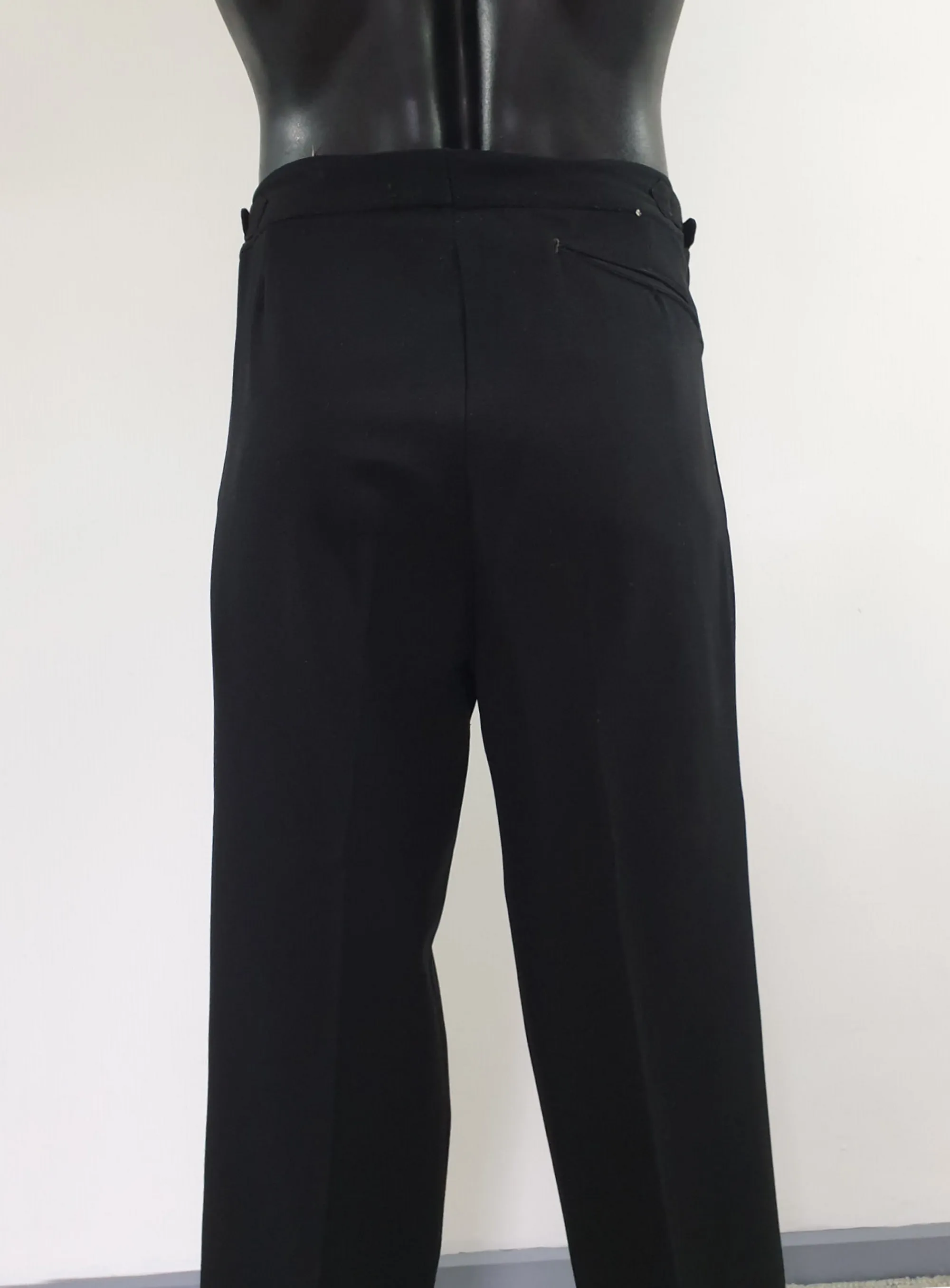 Wool Pleat Front Dress Pants - M